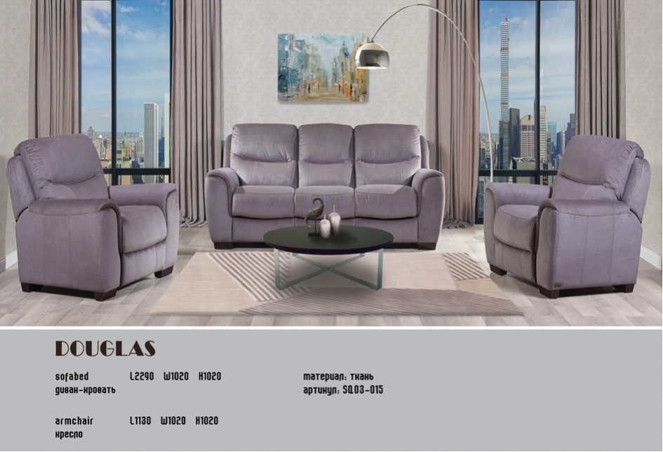 Мягкая мебель Дуглас (8003) серый SQ03-015 (Arimax)